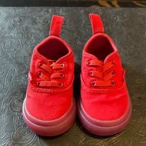 Toddler size 4 Red Vans